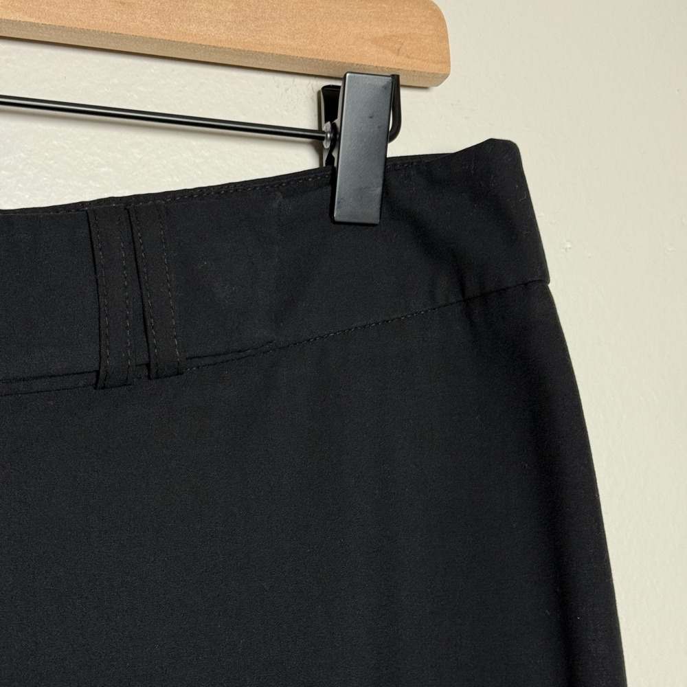 Harold's Womens Dress Pants 4 Black Front Pleat Bootcut Straight Office Career - Picture 7 of 7